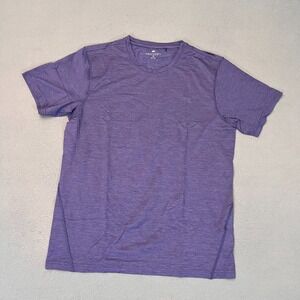 Greyson Shirt Tee T-Shirt Guide Sport Mens Med Logo Wolf Navy Nylon Spandex Golf